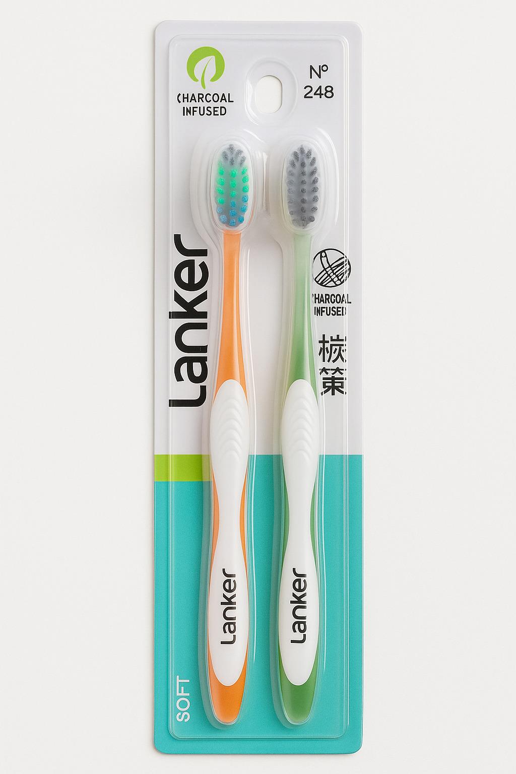 Зубная щетка 2шт. 19 см (R100520)