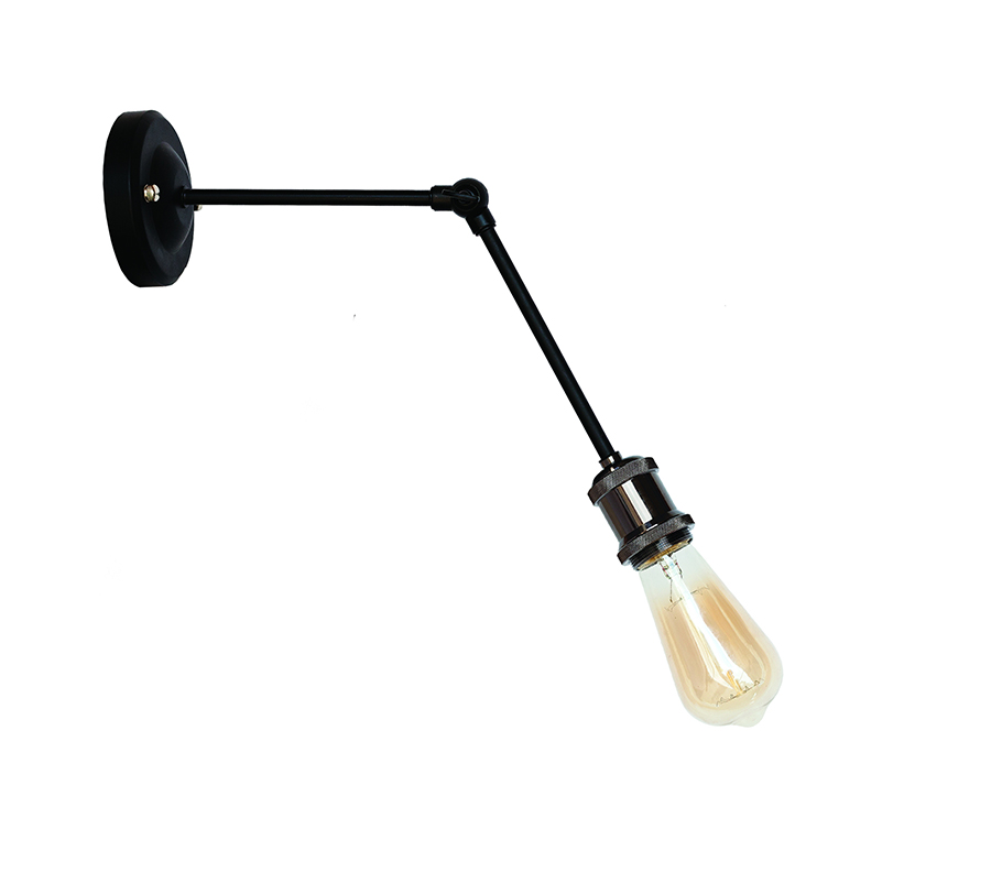 Бра Levistella Lofty длинное с патроном AMP11 Черный хром (1963530549)