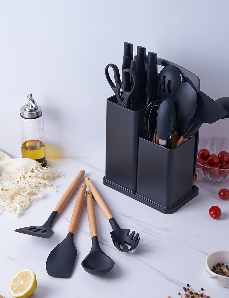 Набір кухонного приладдя 19 предметів Чорний (70472) - фото 6