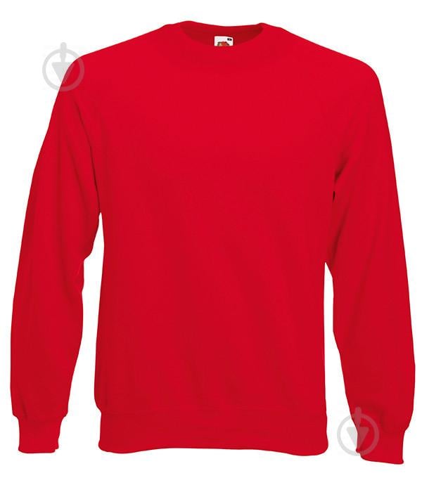 Світшот Fruit of the Loom Classic raglan sweat M Червоний (062216040M) - фото 1