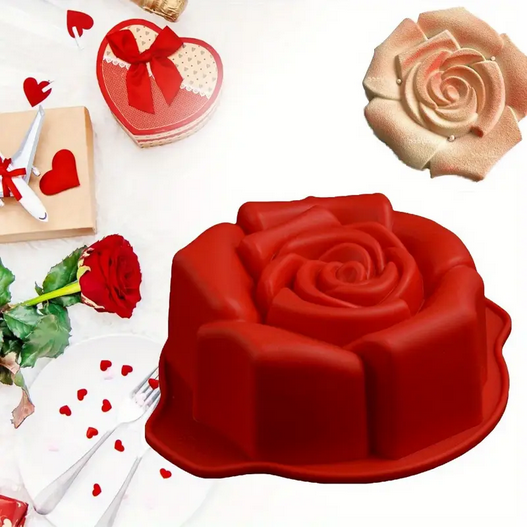 Силиконовая форма для выпечки и желе в форме розы Красный (ULC-121) - фото 4 Силиконовая форма для выпечки и желе в форме розы Красный (ULC-121) - фото 4