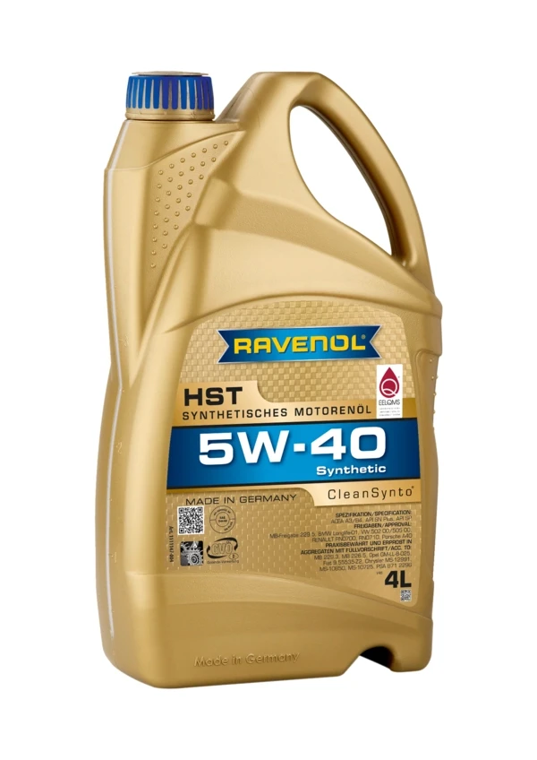 Моторное масло RAVENOL HST 5W-40 синтетика 4 л (1111147-004)