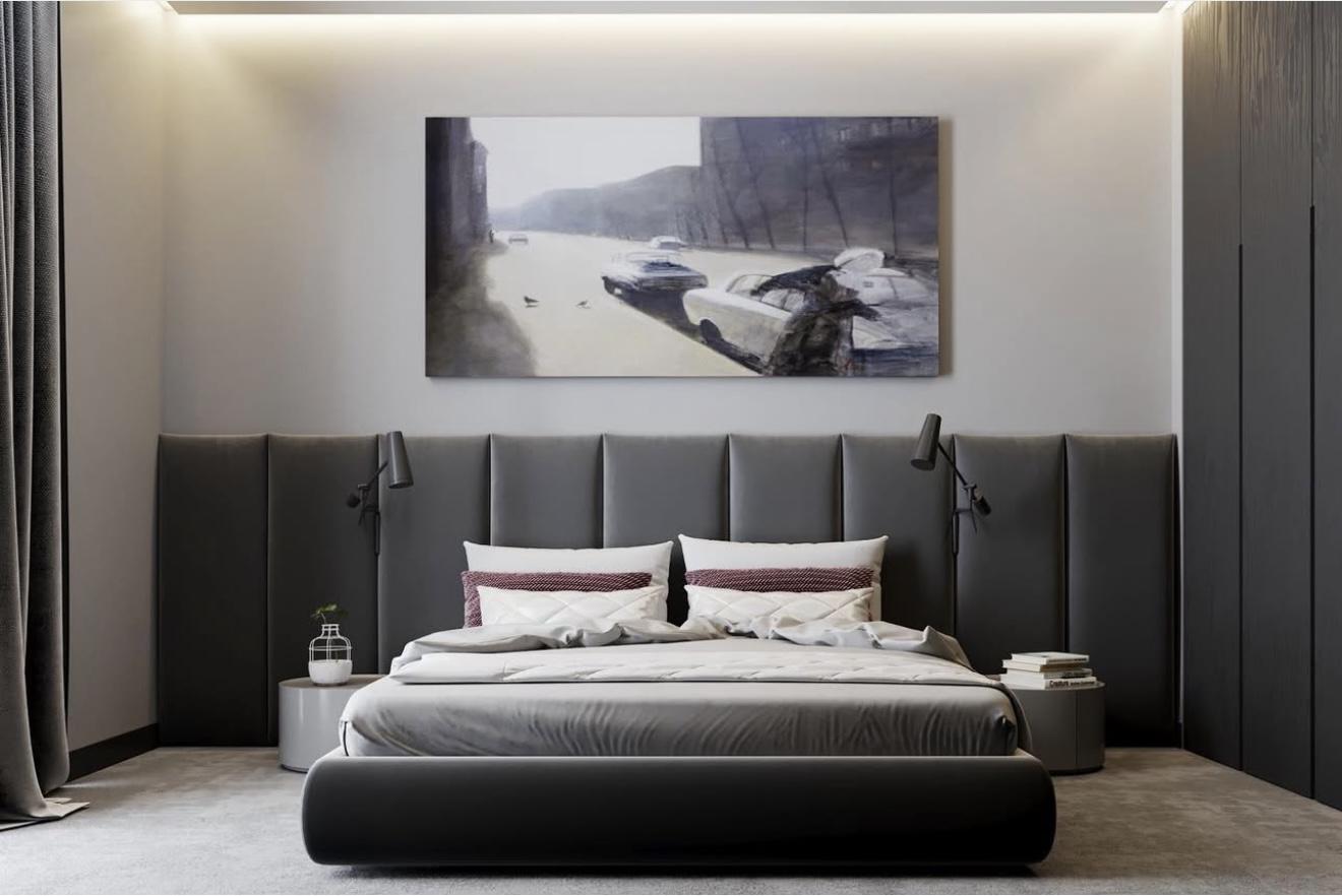 Кровать Wall Panels под матрас 180х200 см (WP9)