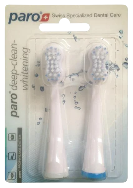 Сменные щетки для глубокого очищения и отбеливания Paro Sonic 2 шт. (1229)