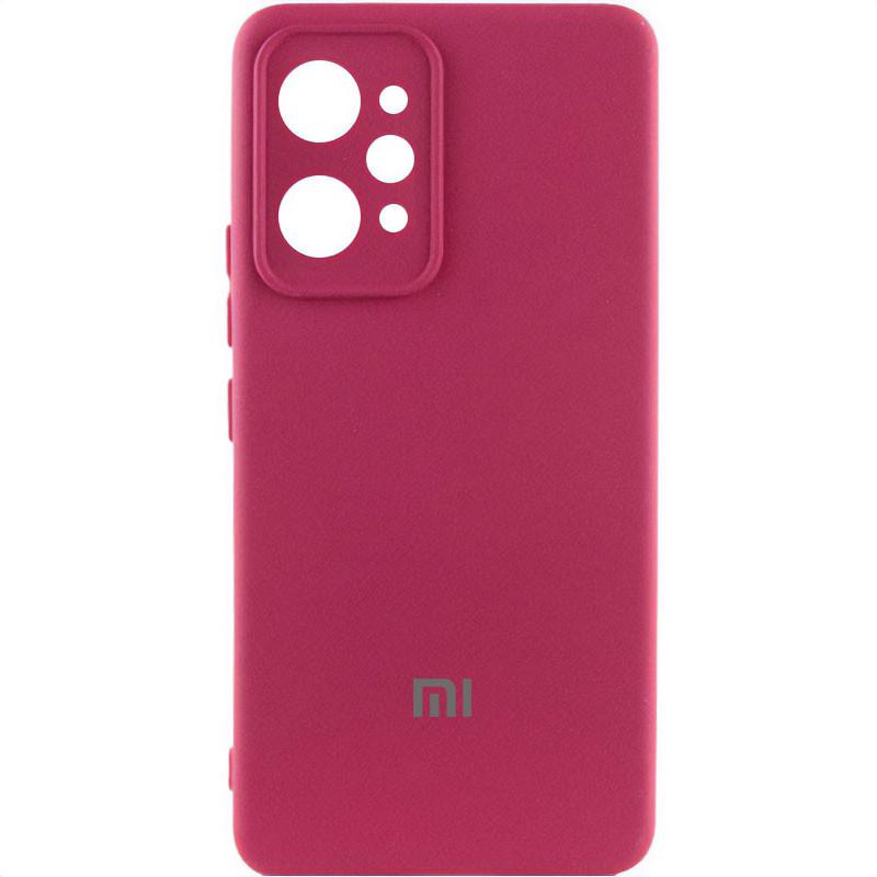 Противоударный Чехол Silicone Cover Lakshmi Full Camera (AAA) with Logo для Xiaomi Redmi 12 Plum