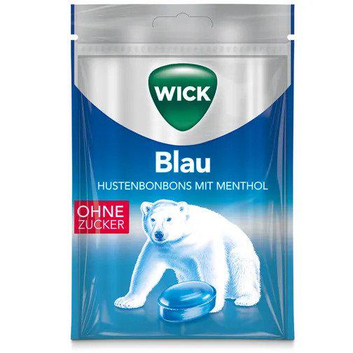 Льодяники Wick blau menthol 72 г W02 (P-6910806231269)