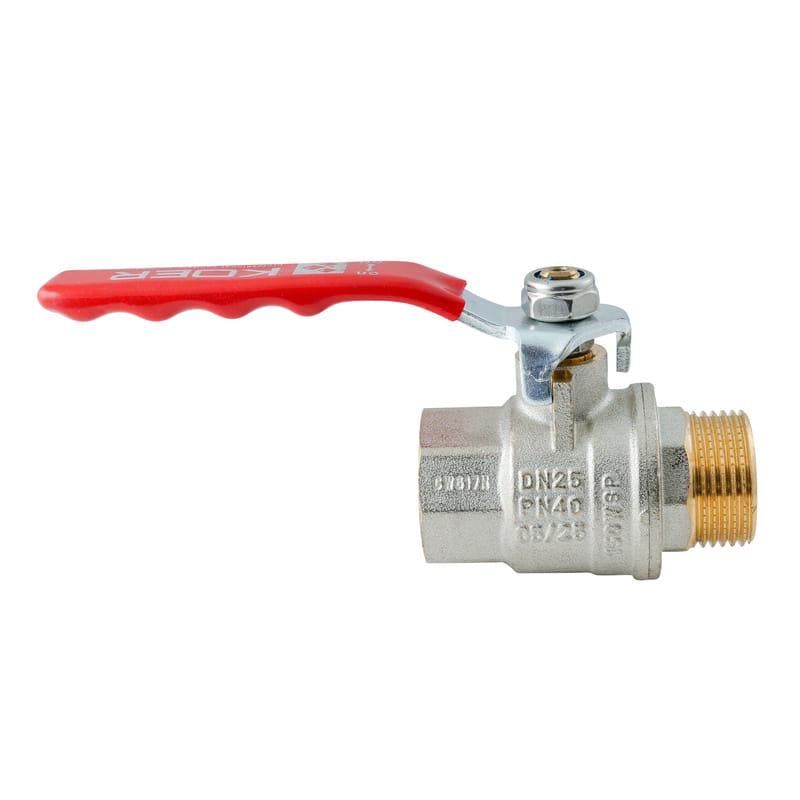Кран шаровой KOER Extreme KE.215-25 1" ВЗ прямой латунь (KR5752)