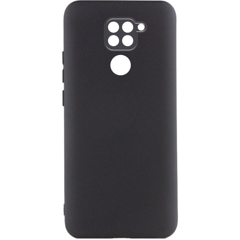 Противоударный чехол Silicone Cover Lakshmi Full Camera (A) для Xiaomi Redmi Note 9 / Redmi 10X Черный / Black