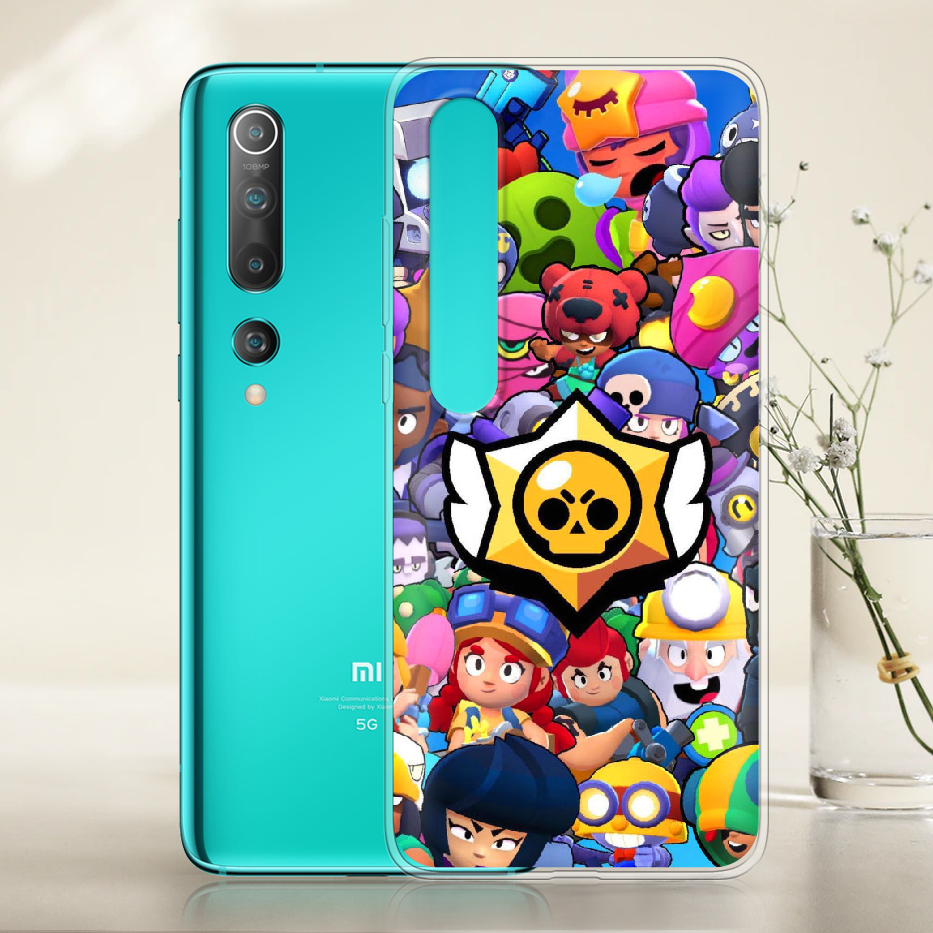 Чехол BoxFace Xiaomi Mi 10/ Mi 10 Pro Brawl Stars Прозрачный силикон (39436-up2389-39436) - фото 2