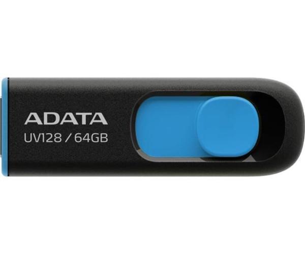 Флешка USB Flash Drive UV 128 USB 3.2 64Gb Black/Blue