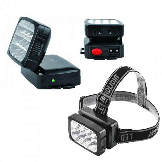 Фонарь налобный Yajia YJ-1837 12 LED 1200 mAh (ML-05286) - фото 3