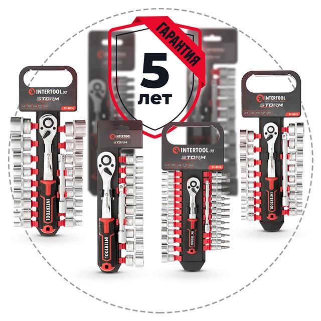 Набір головок Storm Intertool ET-8013 3/8" 10-24 мм подовжувач рукоятка з храповим механізмом 72 зуби 12 пр. Cr-V (129709) - фото 7 Набір головок Storm Intertool ET-8013 3/8" 10-24 мм подовжувач рукоятка з храповим механізмом 72 зуби 12 пр. Cr-V (129709) - фото 7