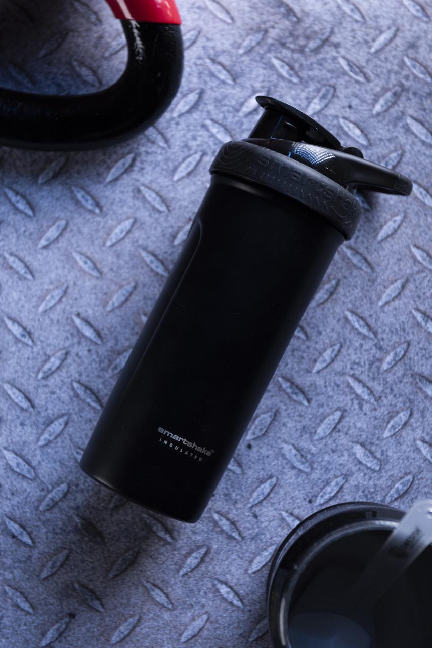 Шейкер спортивный SmartShake металлический Insulated Steel 750 мл Black - фото 7