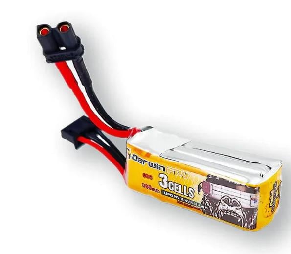 Батарея аккумуляторная для FPV дронов DarwinFPV 3S 11.4V 60C 380 mAh