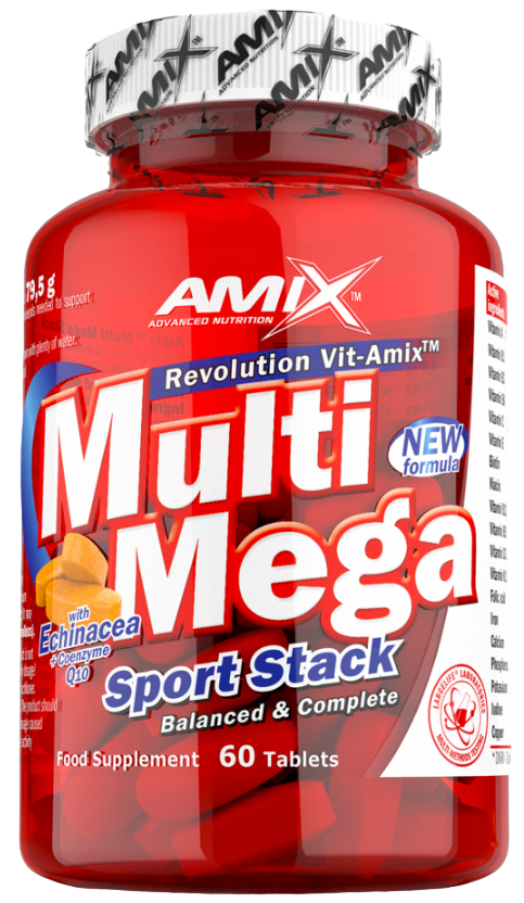 Комплекс вітамінів та мінералів Amix Multi Mega Stack 60 таблеток