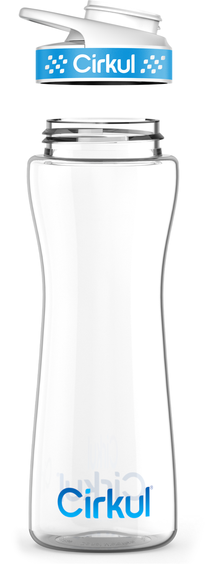 Бутылка для воды Cirkul с пластиковой крышкой 650 мл Голубой (40383) - фото 1