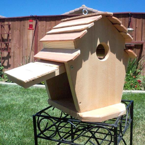 Шпаківня садова з дерева Пісочник Бланже (СКВ-004901) - фото 2 Шпаківня садова з дерева Пісочник Бланже (СКВ-004901) - фото 2