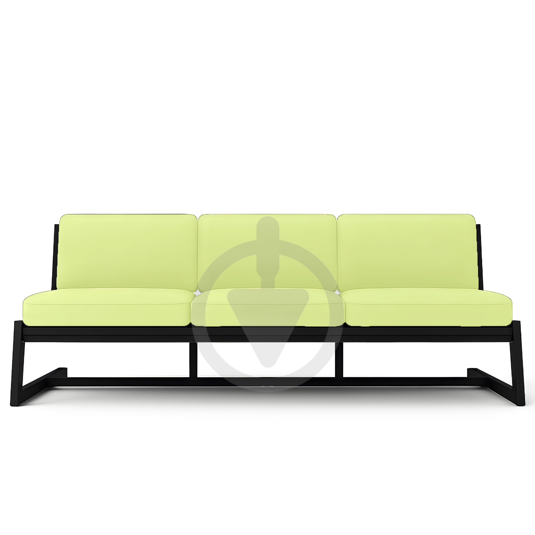 Диван металевий AVVS Атлас лофт велюр 206 см Салатовий - фото 2 Диван металевий AVVS Атлас лофт велюр 206 см Салатовий - фото 2