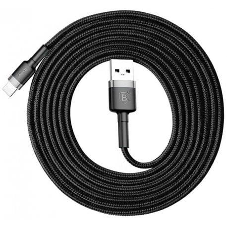 Кабель BASEUS USB to Lightning Cable 1,5A 2 м Gray/Black (CALKLF-CG1)