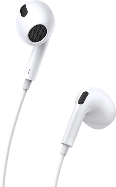 Навушники провідні BASEUS Encok H17 Lateral in-ear Wired Earphone jack 3,5 мм Білий (20757491) - фото 2