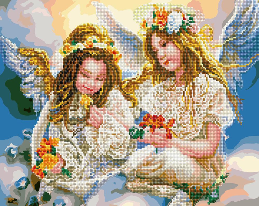 Алмазна мозаїка та картина за номерами Brushme Два ангелочки 40х50 см у коробці (BGZS1004) Алмазна мозаїка та картина за номерами Brushme Два ангелочки 40х50 см у коробці (BGZS1004)