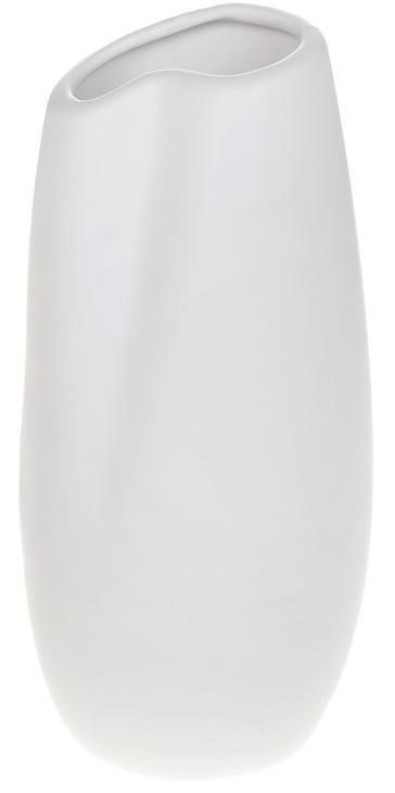 Ваза фарфоровая stone flower 10х21 см Белый