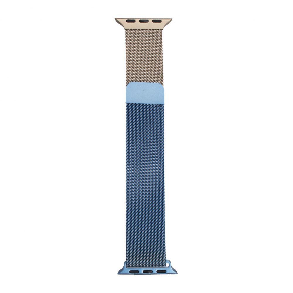 Ремешок для Apple Watch 38-40 mm Milanese Loop Blue-Gold (29caa1-14674)