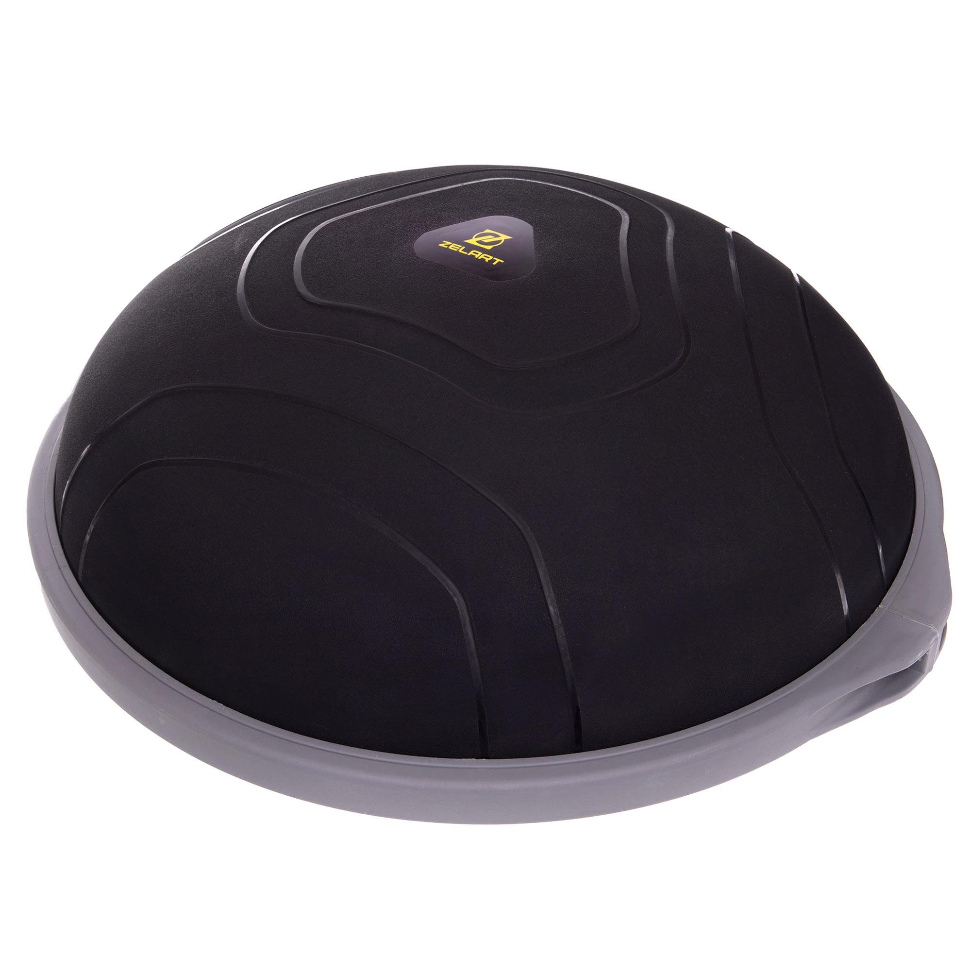 Полусфера для фитнеса Zelart BOSU FI-3584 Черный/Серый (DR004892)