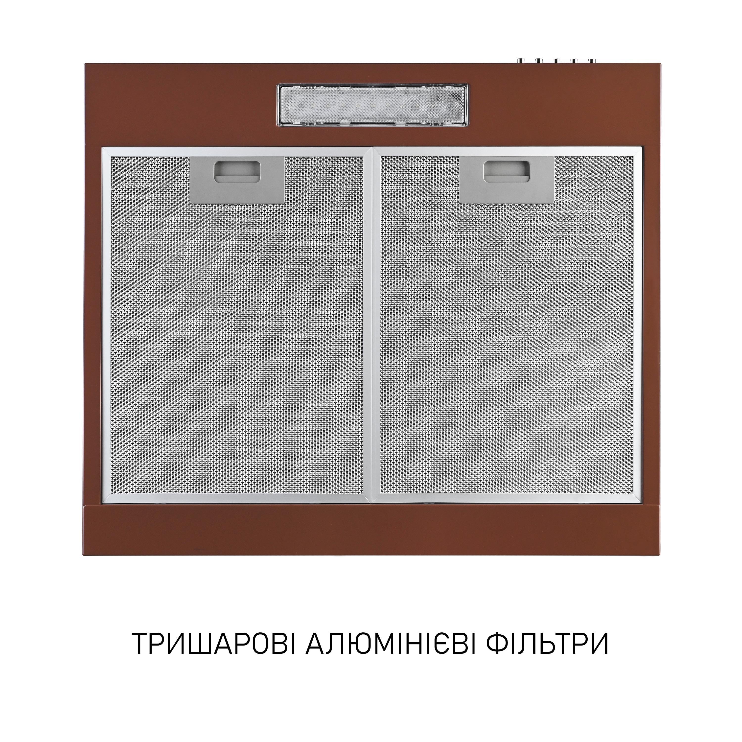 Вытяжка плоская Minola HPL 512 Brown (5902767908979) - фото 5
