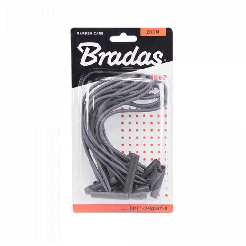 Петля эластичная Bradas Bungee Cord T Bar 20 см 10 шт. (BCT1-0420GY-B) - фото 2