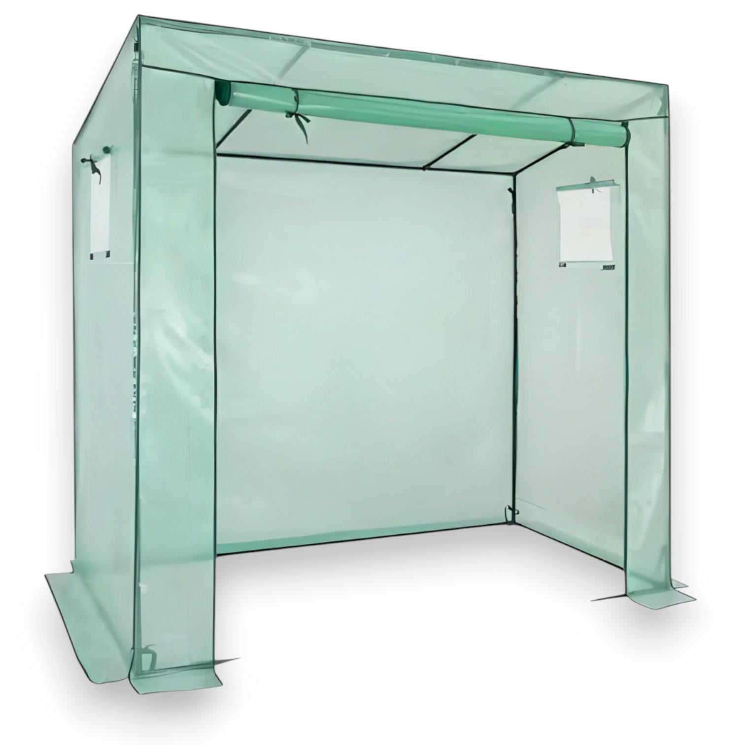 Теплица пленочная садовая для цветов Helper HP-1129 140 г/м2 200х77х169/149 см Зеленый