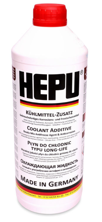 Антифриз Hepu G12 готовый 1,5 л Красный Антифриз Hepu G12 готовый 1,5 л Красный