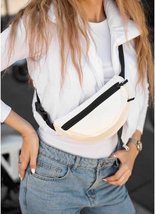 Поясна сумка жіноча Sambag з екошкіри Білий (778024815)