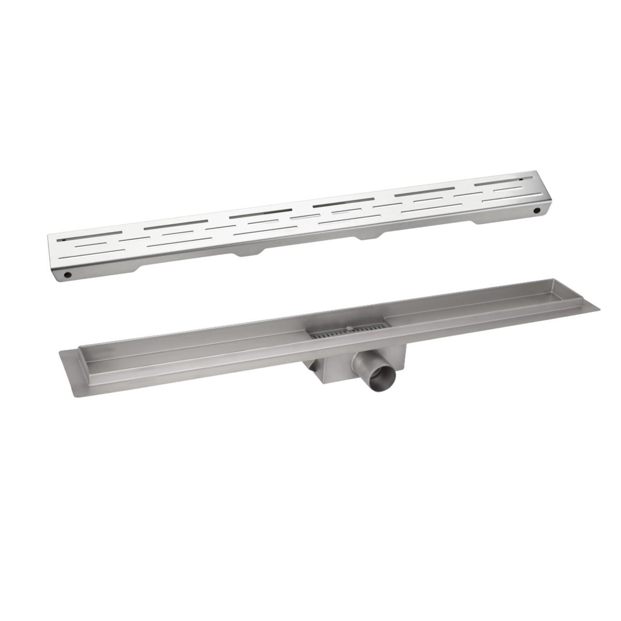 Трап линейный Qtap Taurus FD700 NKS из нержавеющей стали с сухим затвором 700 мм (2754393210)