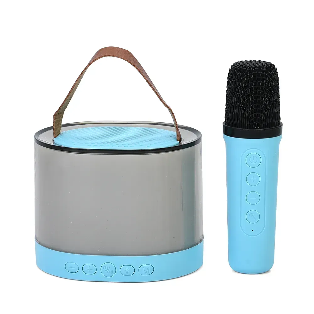 Колонка портативна Bluetooth K52 зі світлодіодною підсвіткою Синій (2833381490)