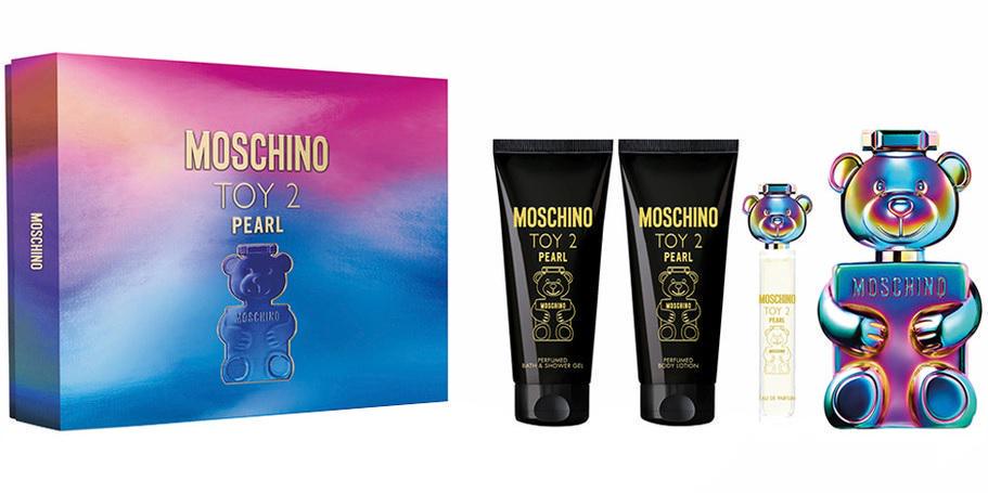Подарочный набор унисекс Moschino Toy 2 Pearl парфюмированная вода 100 мл/миниатюра 5 мл/лосьон для тела 100 мл/гель для душа 100 мл (372605)