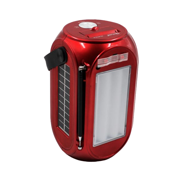 Колонка беспроводная на солнечной батарее RX-GBT27LS SOLAR радио/фонарь/MicroSD/USB Красный (65aa6698)