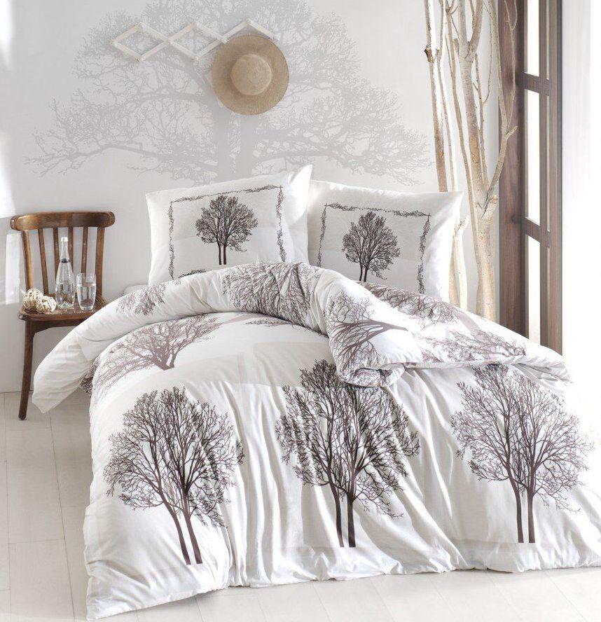 Постільна білизна Altinbasak Tree Kahve 200x220 см Beige (2000022264447)