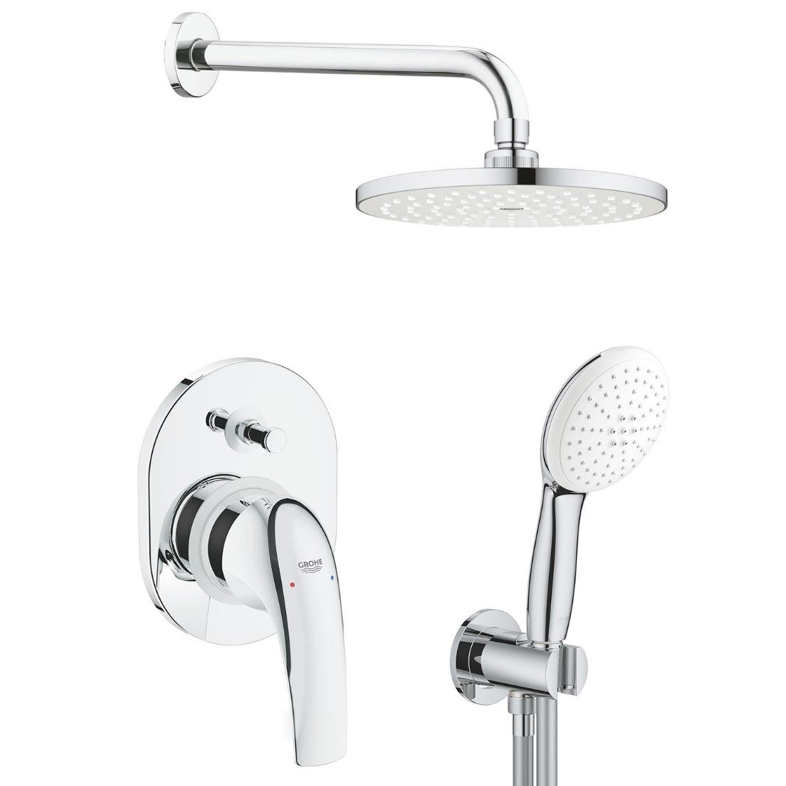 Душевая система скрытого типа Grohe BauCurve UA2904300L с верхним душем Хром (193342)