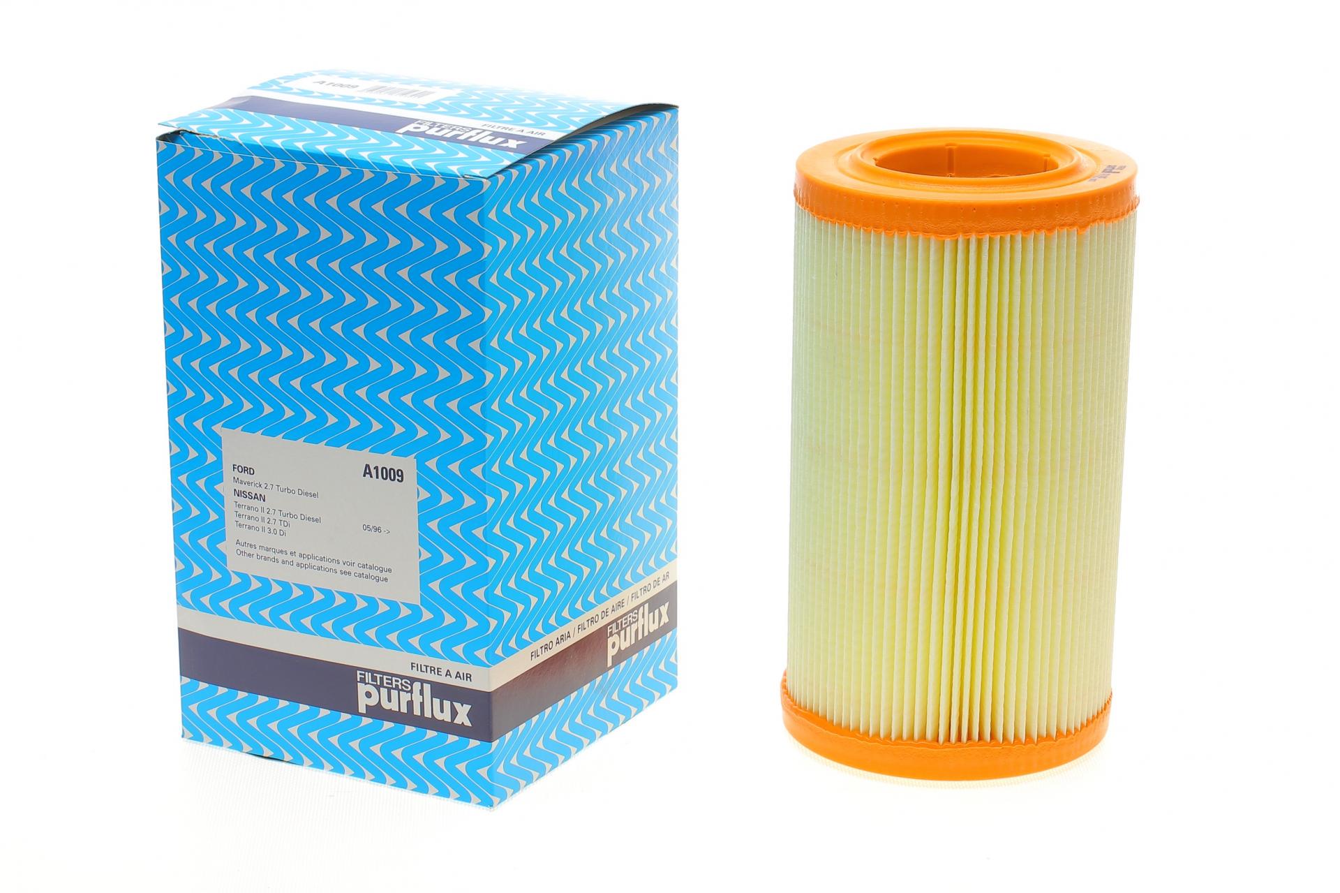 Фильтр воздушный PURFLUX для Nissan Pick Up/Terrano 2,5-3,0 TDiC 92-14- (A1009)