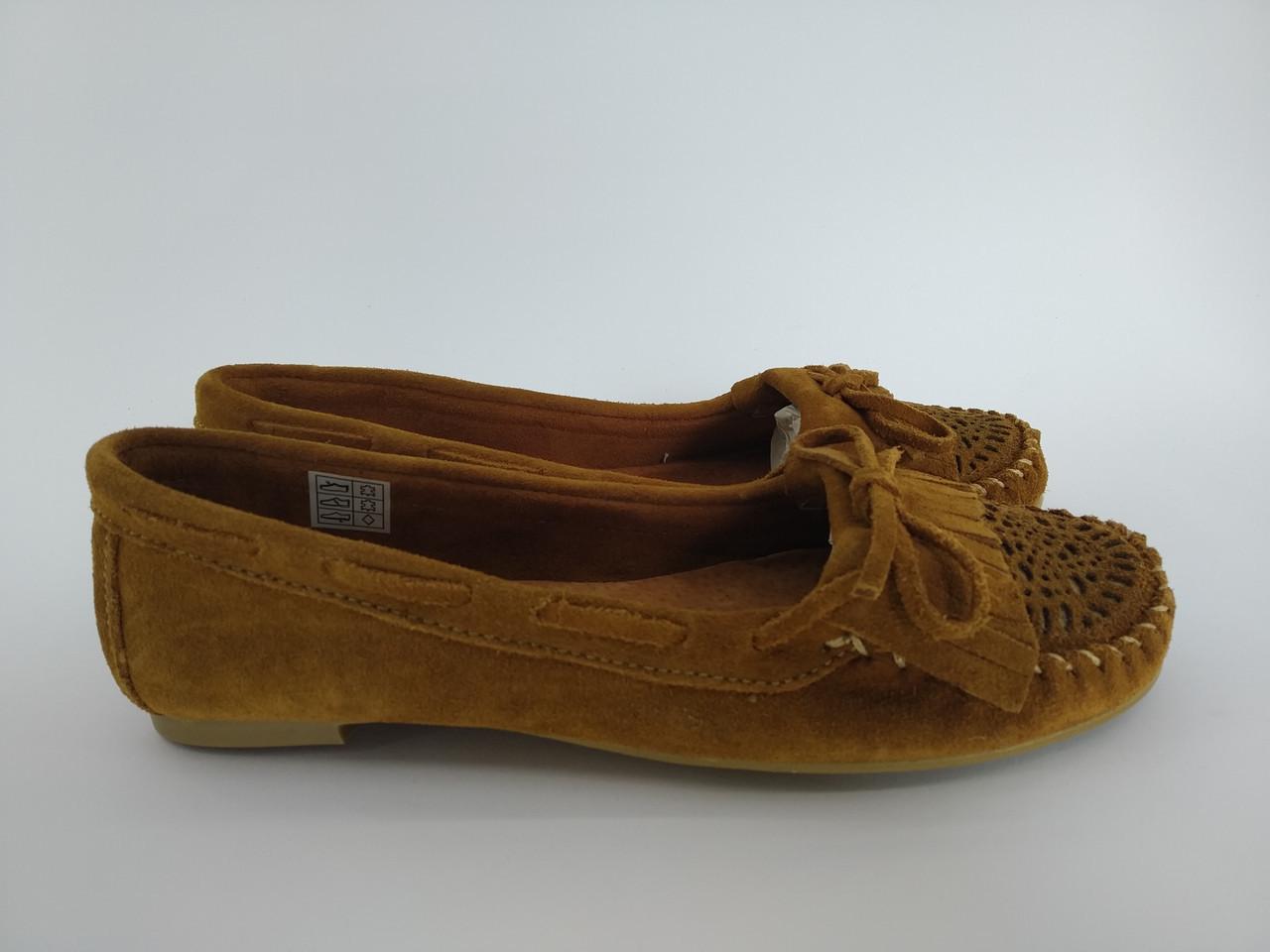 Мокасины женские замшевые Bata р. 38 24,5 см Коричневый (946664602) - фото 2