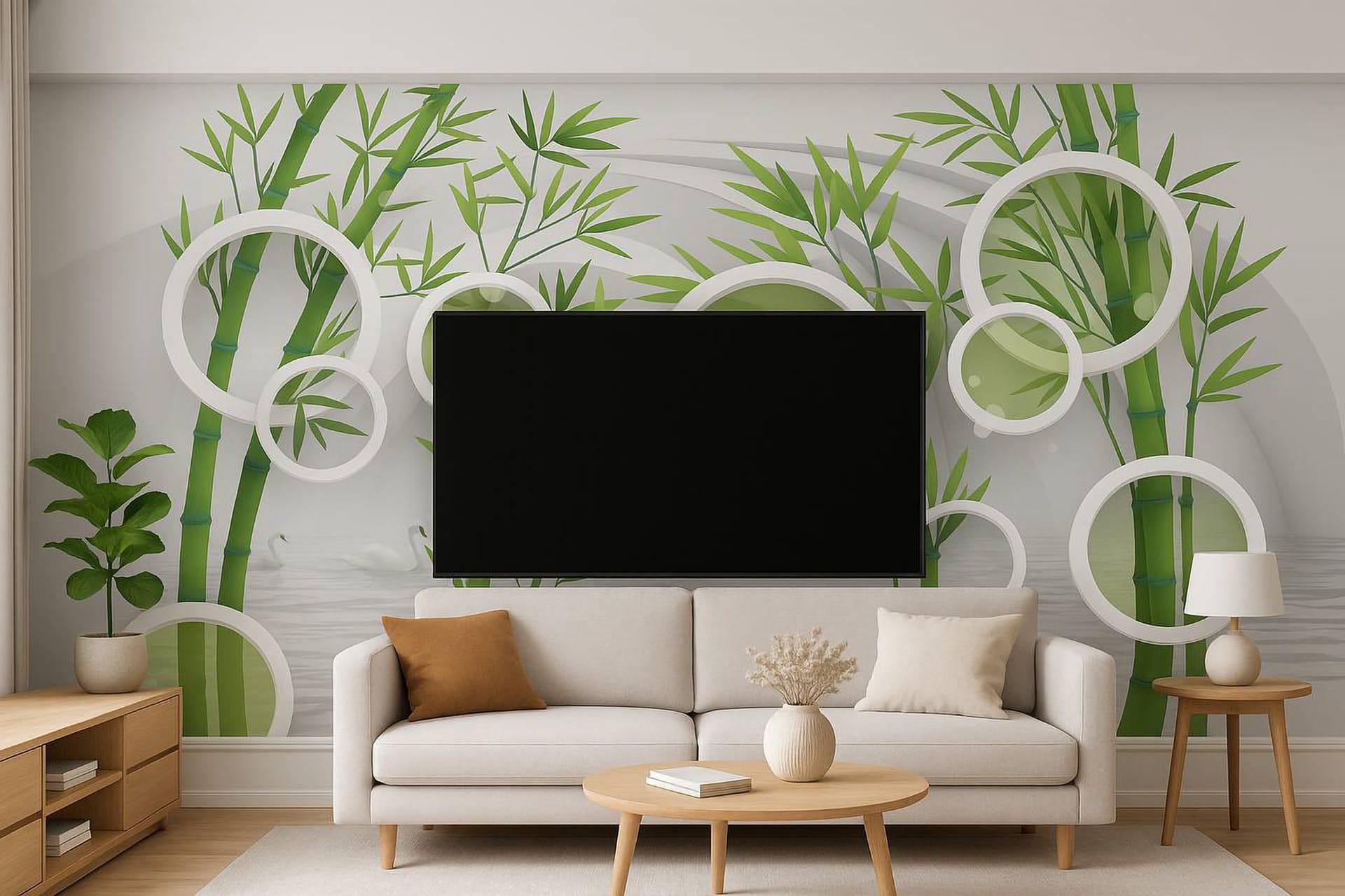 Фотообои флизелиновые Styleo Print-walls Бамбук 0171 300х250 см (Pw-0171/2)