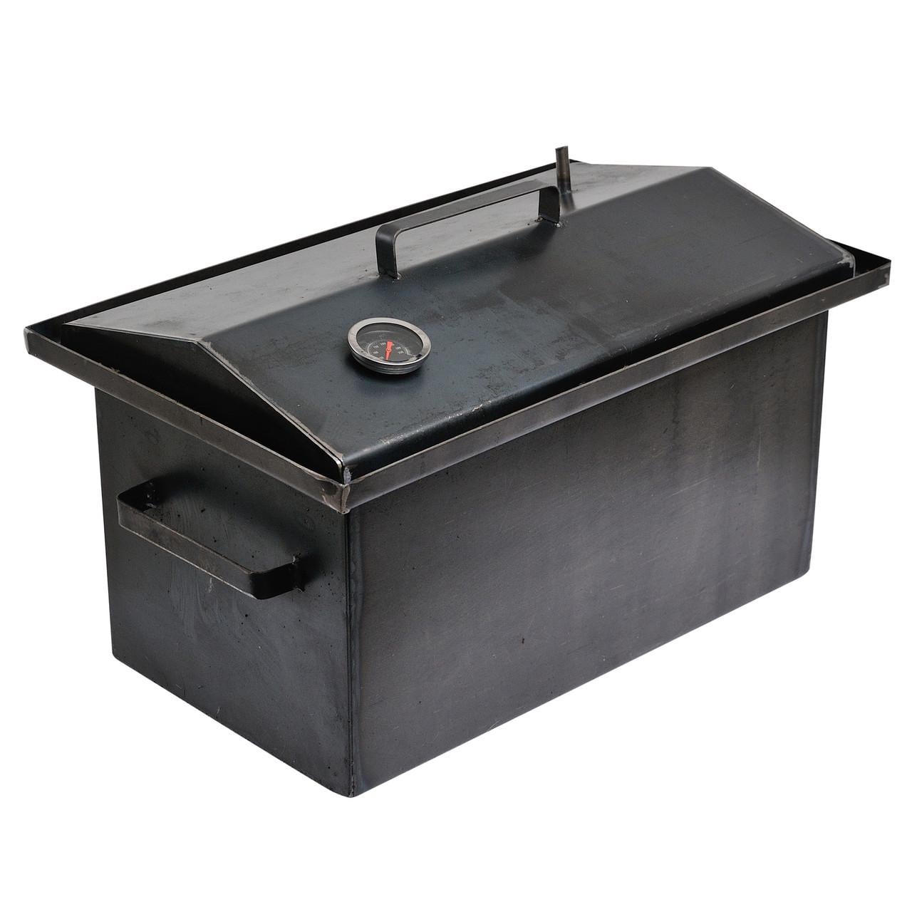 Коптильня горячего копчения 2 мм 520х320х300 мм с термометром