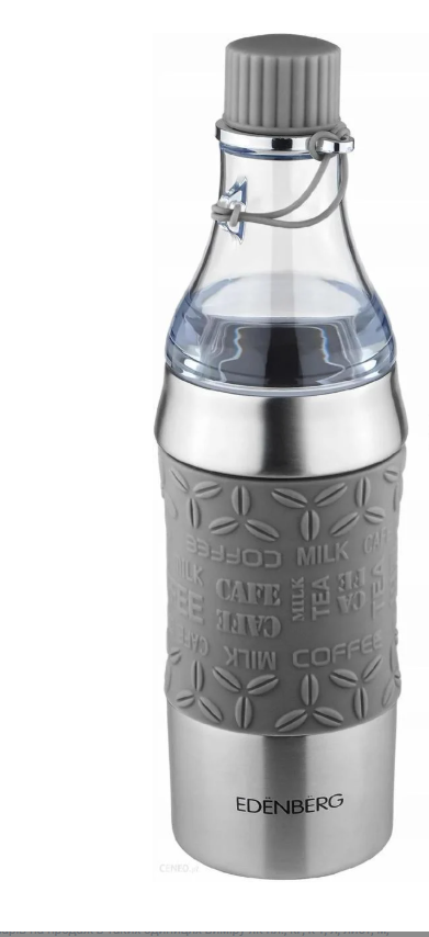 Термос-пляшка Edenberg 2в1 зі 380 мл Сірий (EB-634)