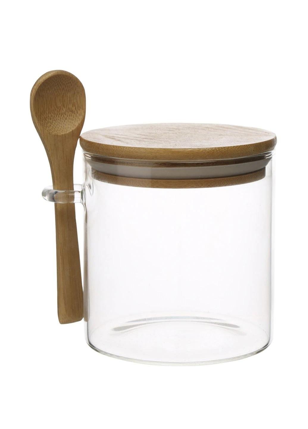 Банка с крышкой стеклянная Idea Рациональность 10,5 см Прозрачный (1001E)