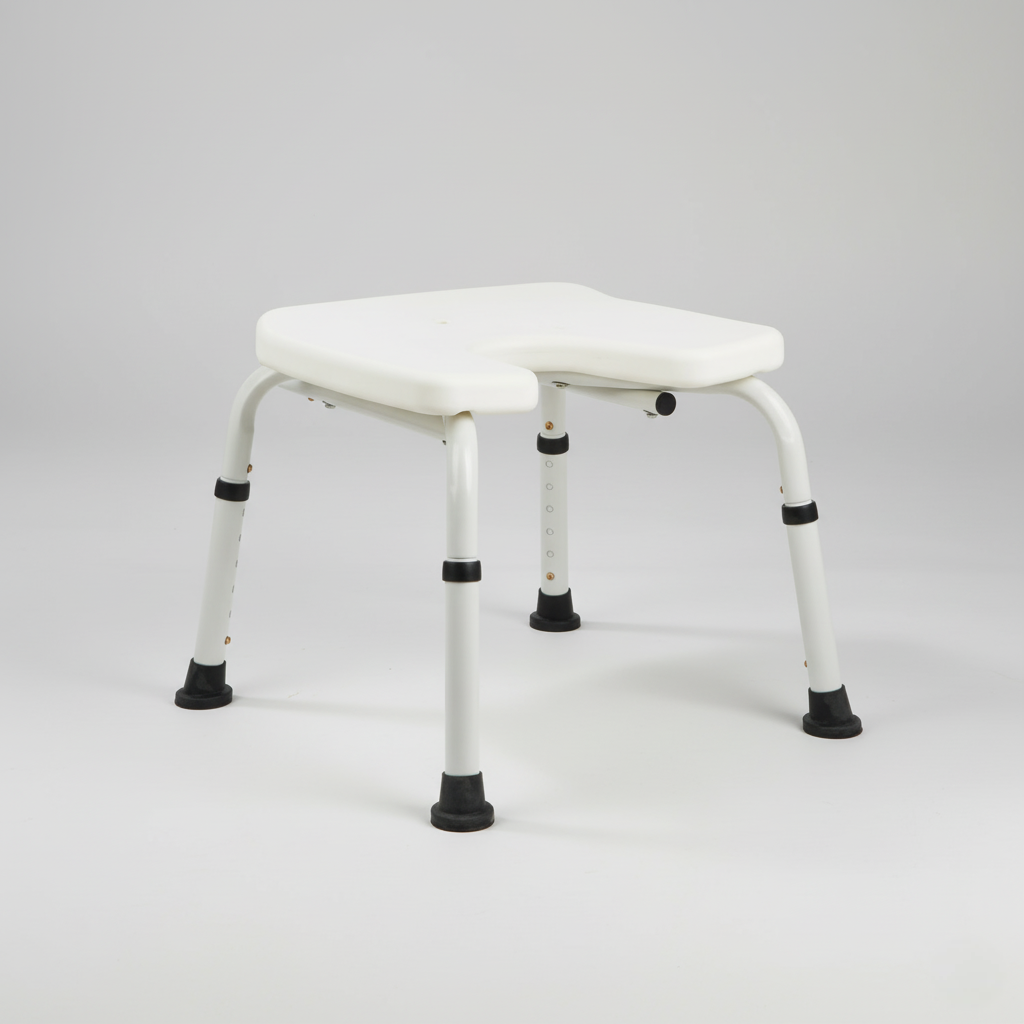 Стул для ванной и душа с U-образным вырезом 41х 36 см (OSD-4528)