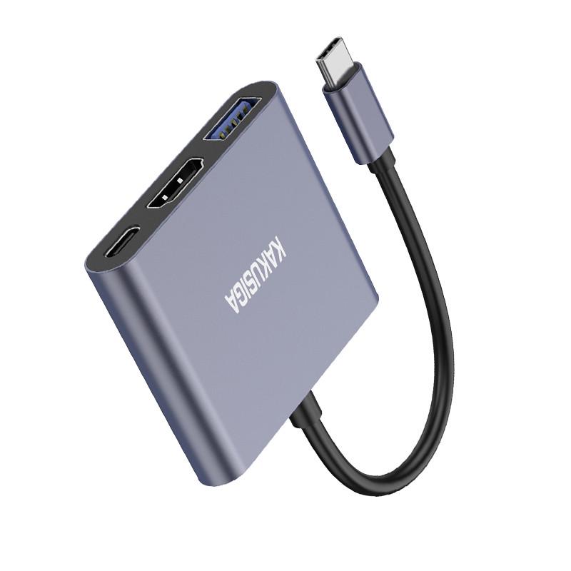 USB-хаб Kakusiga KSC-750 Type-C на USB 3.0/HDMI/Type-C PD - фото 2