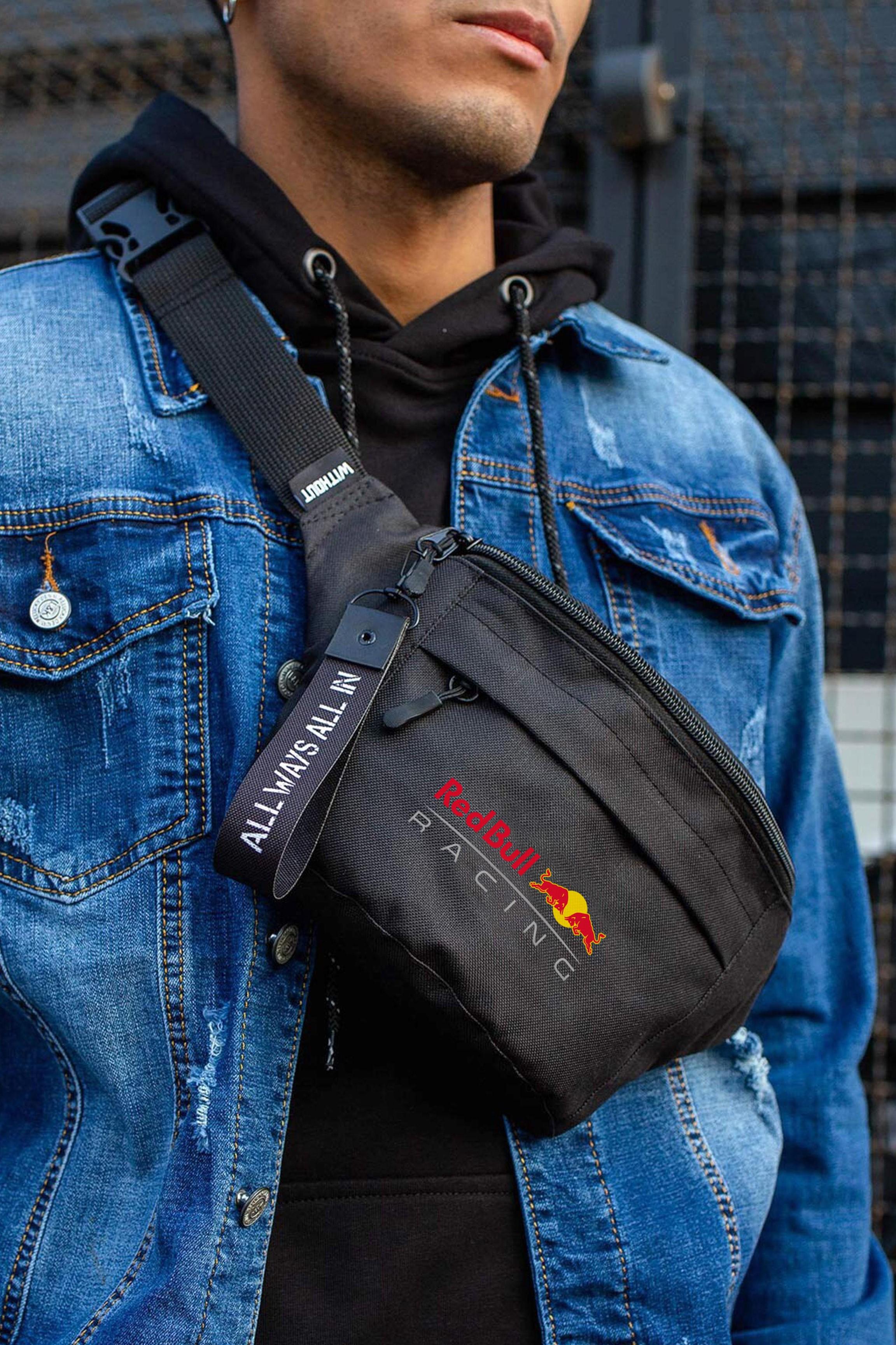 Бананка через плечо Without с принтом RedBull Black (8055362)