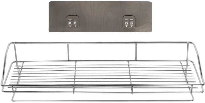 Полка Fabrika Ola нержавеющая сталь на самоклеющейся ленте 40,4х13х10,5 см (FK0244)