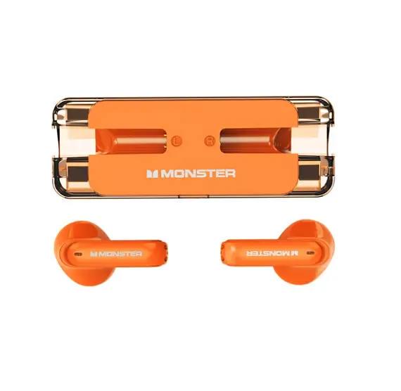 Наушники беспроводные с микрофоном Monster Airmars XKT08 Orange (14485373) - фото 1